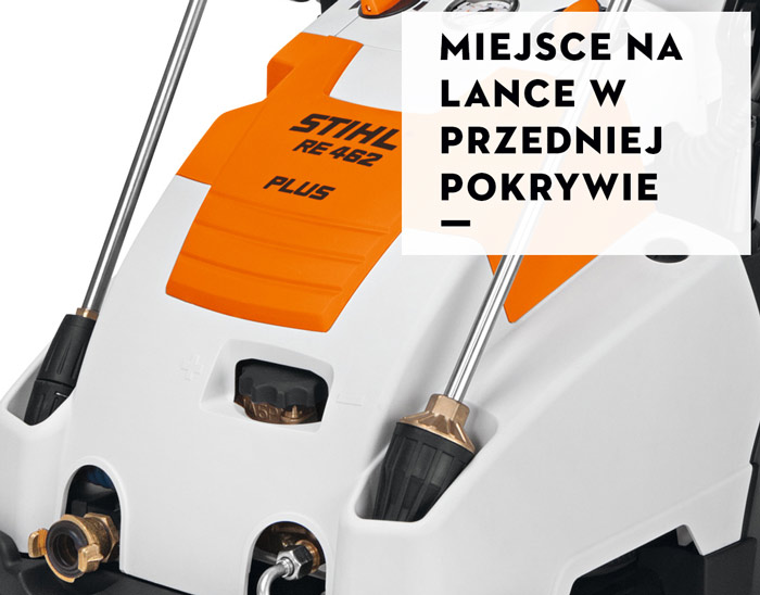 Miejsce na lance w myjce STIHL RE 462 plus